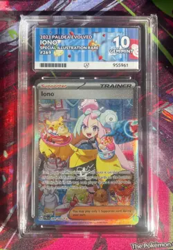 Pokemon TCG Iono 269/193 Paldea Evolved Special Illustration Rare Ace 10 - Image 1