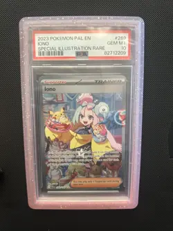 Pokemon TCG Iono 269/193 Paldea Evolved Special Illustration Rare Holo PSA 10 - Image 1