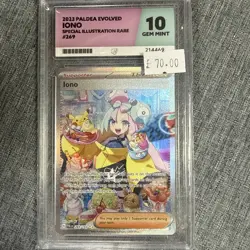 Pokemon TCG Iono 269/193 Paldea Evolved Special Illustration Rare Ace 10 - Image 2
