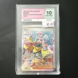 Pokemon TCG Iono 269/193 Paldea Evolved Special Illustration Rare Ace 10 - Image 1