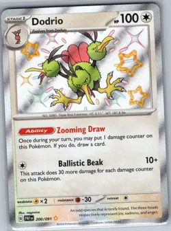 Dodrio 200/091 SV: Paldean Fates - Pokemon Card - NM - Image 1