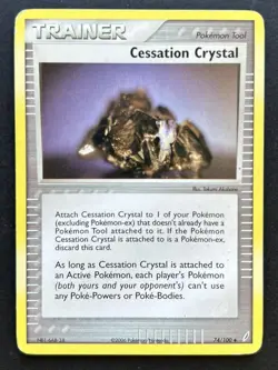Pokemon Card Cessation Crystal 74/100 Crystal Guardians Uncommon MP - Image 1