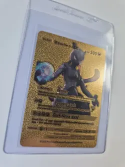 Rare Gold Mewtwo GX Card HP300, Gem Mint 10, Quick Grade - Image 3