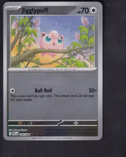 Jigglypuff 076/094 Common Phantasmal Flames Pokemon Reverse Holo Near Mint - Image 1