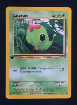 2001 Pokemon 1st Ed. Neo Discovery Caterpie #53 Near Mint - Image 1