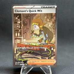 Clemonts Quick Wit 243/191 - Pokemon TCG Surging Sparks Special Illustration NM - Image 2