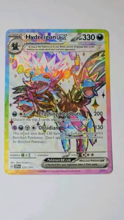 Pokemon SV08 Surging Sparks - Hydreigon EX 223/191 N/M - Image 1