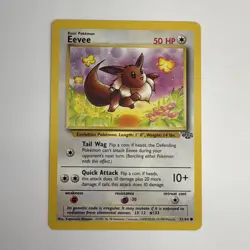 Pokemon TCG Eevee 51/64 Jungle Common Unlimited Regular HP50 EN 1999 - Image 1