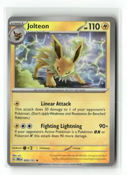 Jolteon 029/131 Holo Rare Prismatic Evolutions Pokemon Holo Near Mint - Image 1