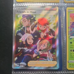 Pokemon Friends in Hisui Trainer Full Art Ultra Rare Holo 148/159 Crown Zenith - Image 1