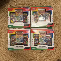 Pokemon TCG First Partner Illustration Collection Series 1 Sealed (4) Boxes - Image 3