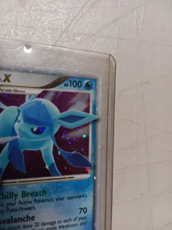 2008 Pokemon Diamond & Pearl Majestic Dawn 98/100 Glaceon LV.X Holo Foil - Image 4