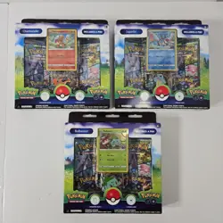 Pokemon GO TCG - Pin Collection Set of 3 (Charmander Squirtle Bulbasaur) - Image 1