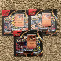Pokemon TCG Chaos Rising 3-Pack Blister Charmeleon Promo Lot of 3 Factory Sealed - Image 1