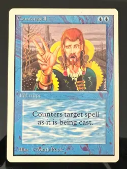 Magic the Gathering MTG Unlimited Counterspell NM (Beta Bob) - Image 1