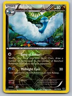 Altaria 53/108 Uncommon Roaring Skies Pokemon Reverse Holo Lightly Played - Image 1