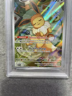 2025 POKEMON SVP EN-SV BLACK STAR PROMO #173 EEVEE PSA 8 - Image 3