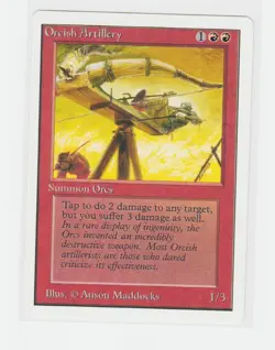 Magic the Gathering ~ MTG ~ 1x Orcish Artillery ~ UNLIMITED ~ M/NM ~ - Image 1