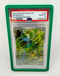 2023 Pokemon 151 Bulbasaur #166 Illustration Rare PSA 10 GEM MINT - Image 2