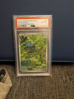 2023 Pokemon 151 Bulbasaur #166/165 Illustration Rare - PSA 10 GEM MINT - Image 1