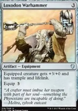 Loxodon Warhammer - Commander 2017 #216/309 MTG Magic The Gathering - Image 1