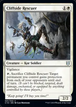 Cliffside Rescuer - Commander 2019 #001/302 MTG Magic The Gathering - Image 1