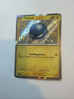 Voltorb 133/091 Paldean Fates Shiny Holo Rare Pokemon TCG Card Mint Condition - Image 1