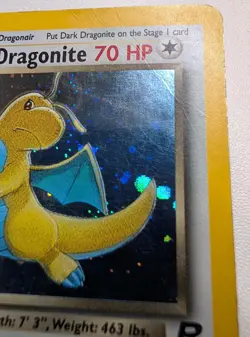 Pokemon Card Team Rocket Dark Dragonite 5/82 Unlimited Holo Rare SWIRL - Image 4