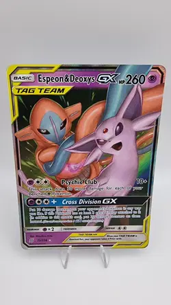 Pokemon TCG Espeon Deoxys GX Card 72/236 Unified Minds *LP* - Image 1