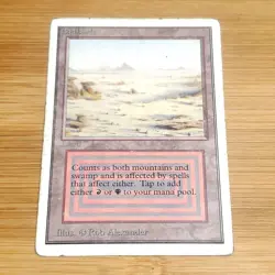 Badlands, Unlimited Edition, Magic the Gathering MTG, HP Heavily Played - Image 1