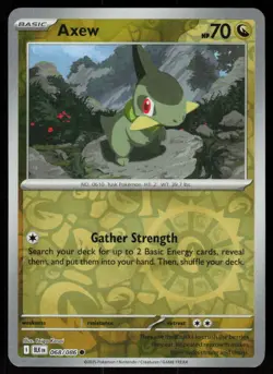 Axew 068/086 Common Black Bolt Pokemon Reverse Holo Near Mint - Image 1