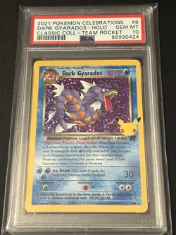 PSA 10 Dark Gyarados 8/82 Celebrations: Classic Collection Holo - TCG Pokemon - Image 1