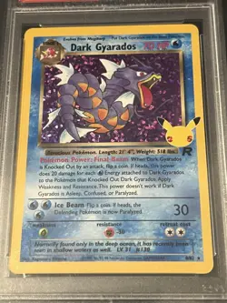 PSA 10 Dark Gyarados 8/82 Celebrations: Classic Collection Holo - TCG Pokemon - Image 2