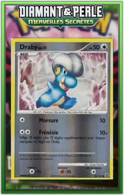 Draby Reverse - DP03:Merveilles Secretes - 76/132 - Carte Pokemon Francaise - Image 1
