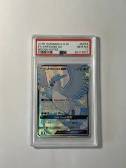 Pokemon (PSA 10) Articuno GX SV54 Hidden Fates Englisch Shiny Vault Holo Arktos - Image 1