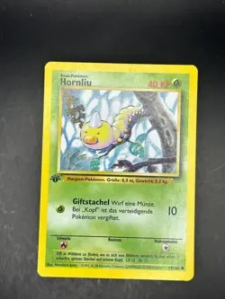 Weedle 69/102 Common Base Set 1st Edition Pokemon Lightly Played DE - Image 1
