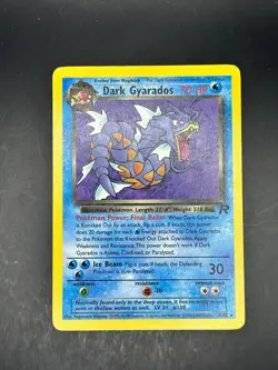 Dark Gyarados 25/82 Rare Team Rocket Pokemon Unlimited Lightly Played EN - Image 1