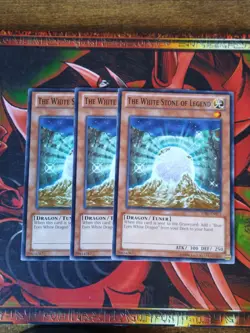 x3 The White Stone of Legend - SDBE-EN013 Common Unlimited Edition Yugioh MP - Image 1