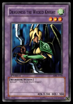 DRAGONESS THE WICKED KNIGHT MRL-E126 RARE MAGIC RULER YU-GI-OH - Image 1