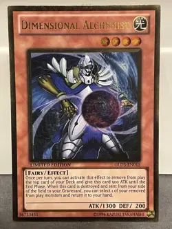 Dimensional Alchemist - GLD3-EN015 - Gold Rare - 1st Edition - VLP - Image 1