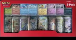 Pokemon TCG Scarlet & Violet Prismatic Evolutions Mini Tins Sealed, 8-Card - Image 1
