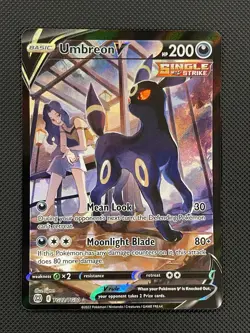Pokemon TCG Umbreon v TG22/TG30 Trainer Gallery Ultra Rare Brilliant Stars - Image 1