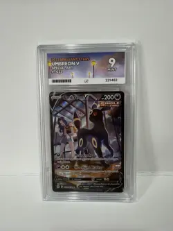 Pokemon TCG Umbreon V TG22/TG30 Brilliant Stars Trainer Gallery Ace 9 Mint - Image 1
