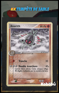 Carte Pokemon Anorith 28/100 Ex Tempete De Sable TDS Bloc EX FR 1 - Image 1