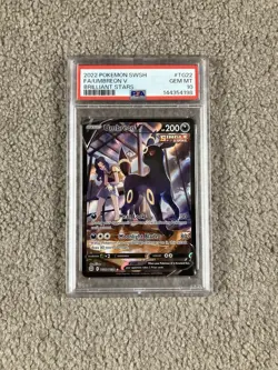 Pokemon TCG PSA Gem Mint 10 Umbreon V Trainer Gallery Brilliant Stars TG22/TG30 - Image 1
