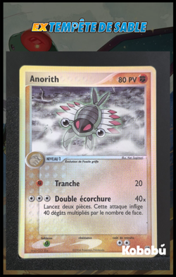 Carte Pokemon Anorith 28/100 REVERSE Ex Tempete De Sable TDS Bloc EX FR 2 - Image 1