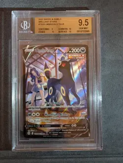 Pokemon TCG Umbreon V TG22/TG30 Brilliant Stars Trainer Gallery BGS 9.5 Gem Mint - Image 1
