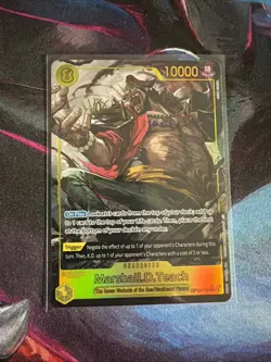 One Piece TCG Marshall D Teach OP16-119 SEC Alt Art Time of Battle English NM - Image 1