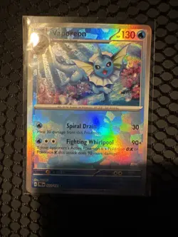 Pokemon TCG Prismatic Evolutions Vaporeon 022/131 Masterball - Image 1