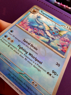 Pokemon TCG - Vaporeon 022/131 -Masterball Holo - Prismatic Evolutions - Image 3